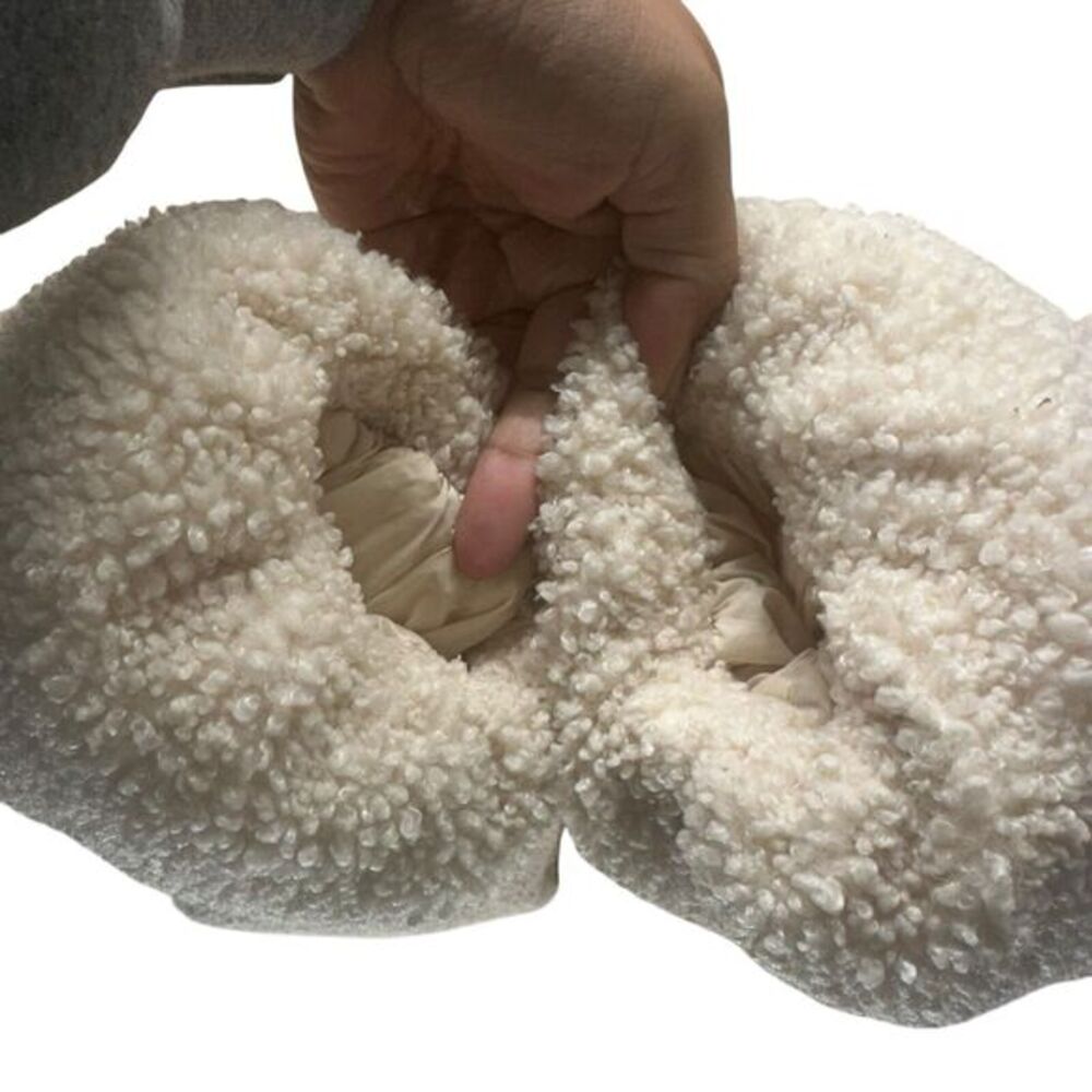 Varley Neutral Cream Sherpa Puffer Coat - Picture 9 of 16